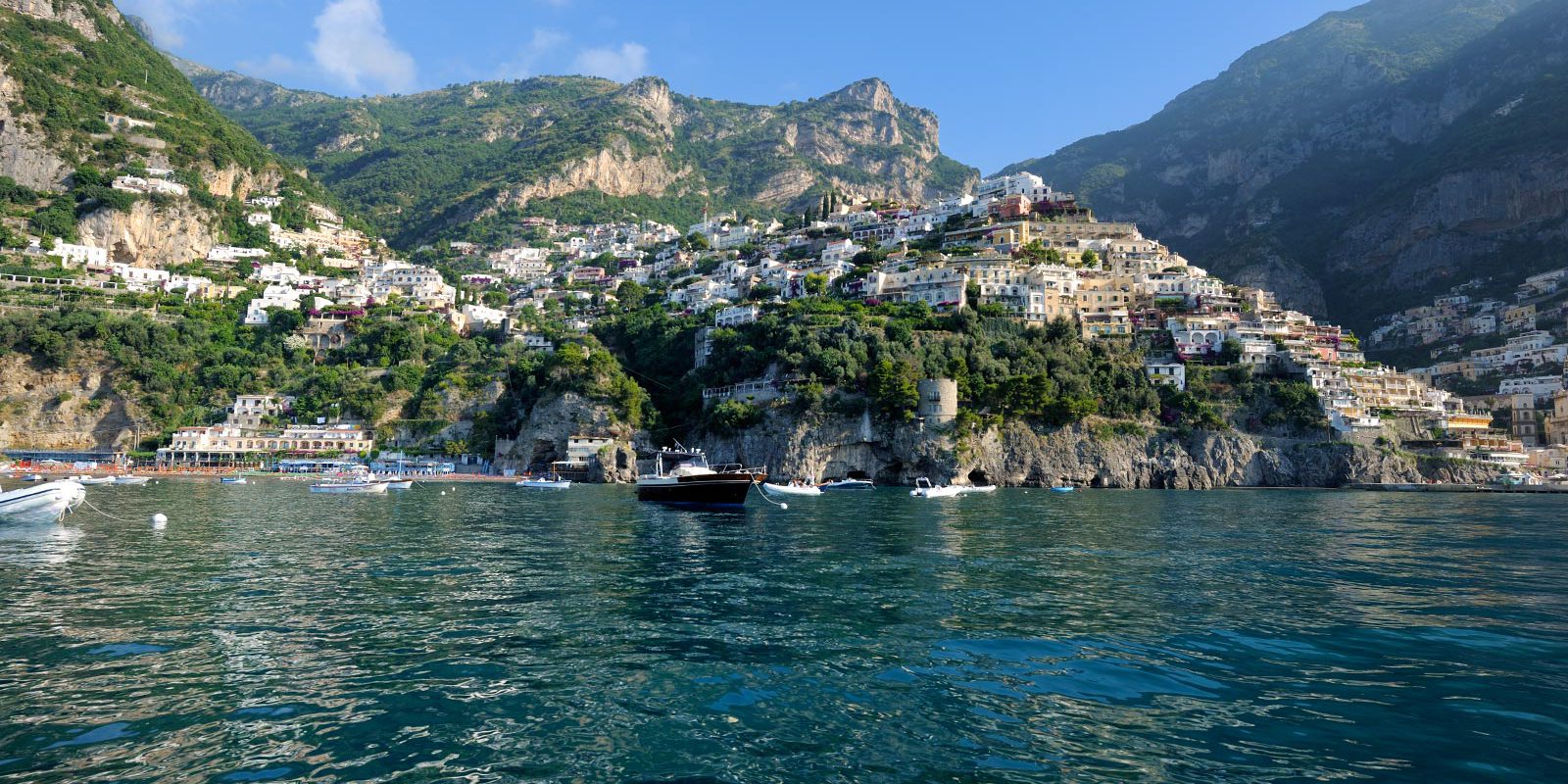 Positano is the most famous town of the Amalfi Coast